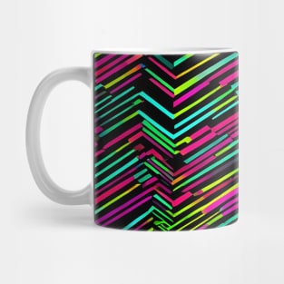 Neon lines pattern Mug